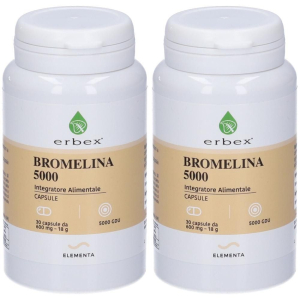 Acquista Online erbex bromelina 5000 capsule 2x18 g e Cerca l'offerta più bassa