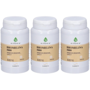 Acquista Online erbex bromelina 5000 capsule 3x18 g e Cerca l'offerta più bassa