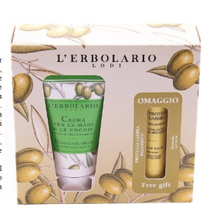 Acquista Online erbolario cofanetto regalo crema mani unghie 75ml e balsamo labbra 4.5ml - l\'erbolario e Cerca l'offerta più bassa