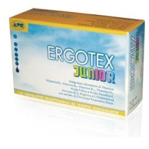ergotex junior 14 tavolette bugiardino cod: 903289080 