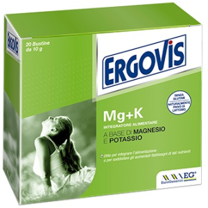 ergovis mg+k 20 bustine - integratore di bugiardino cod: 930115504 