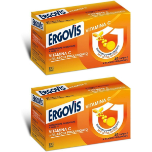 Acquista Online ergovis vitamina c formulazione a rilascio prolungato capsule 2x20 g e Cerca l'offerta più bassa
