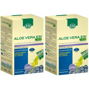 Acquista Online esi aloe vera +forte con succo concentrato di mirtillo set da 2 2x e Cerca l'offerta più bassa