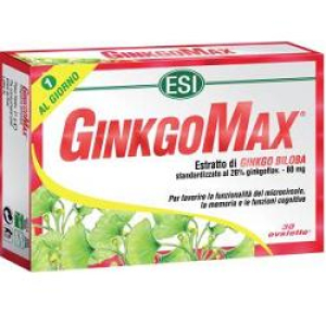 ginkgomax integratore alimentare 30 ovalette bugiardino cod: 901931028 