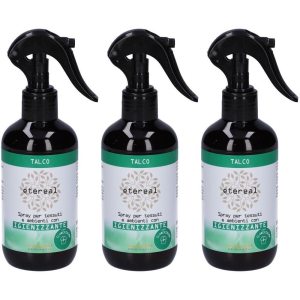 Acquista Online etereal talco spray tessuti ambienti profumato con igienizzante 3x250 e Cerca l'offerta più bassa