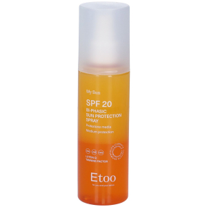 Etoo biphasic sun protection spray spf20 200 ml