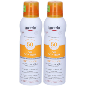 Acquista Online eucerin 50 oil control dry touch body sun spray set da 2 2x200 ml spra e Cerca l'offerta più bassa