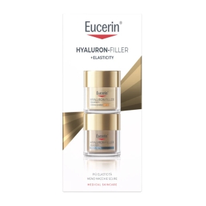 Acquista Online Eucerin cofanetto regalo hyaluron-filler + elasticity - crema giorno spf30 viso 50 ml + crema notte viso 50 ml e Cerca l'offerta più bassa