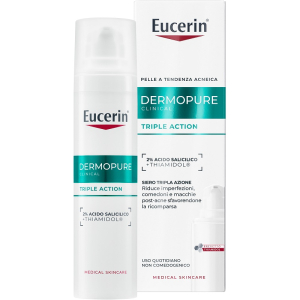 Eucerin dermopure clinical triple action - siero tripla azione correttivo per pelle grassa e a tendenza acneica 40ml