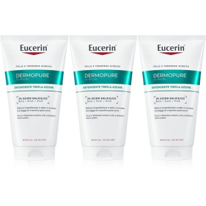 Acquista Online eucerin dermopure detergente tripla azione 150ml 3x150 ml e Cerca l'offerta più bassa