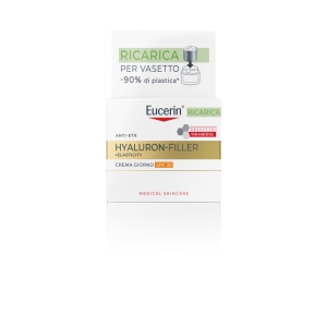 Acquista Online Eucerin hyaluron-filler + elasticity crema giorno spf 30 azione anti-età e antimacchie ricarica per vasetto 50ml e Cerca l'offerta più bassa