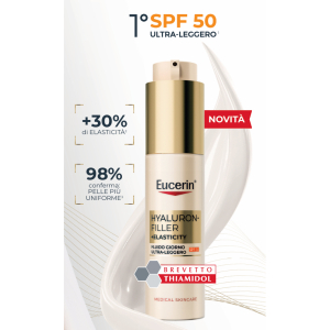 Acquista Online eucerin hyaluron filler + elasticity fluido giorno ultra leggero spf50 50 ml e Cerca l'offerta più bassa