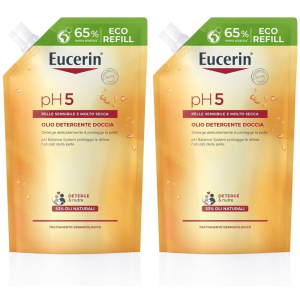 Acquista Online eucerin ph5 olio detergente doccia 400ml refill 400 ml set da 2 2x400 e Cerca l'offerta più bassa