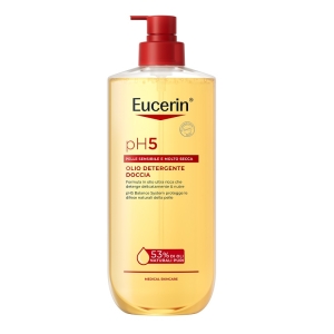 Acquista Online Eucerin ph5 olio detergente doccia 750 ml con 53% di oli naturali e dexpantenolo per pelle secca e sensibile e Cerca l'offerta più bassa