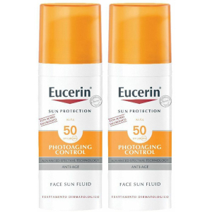 Acquista Online eucerin photoaging control sun fluid spf 50 ml set da 2 2x50 cre e Cerca l'offerta più bassa