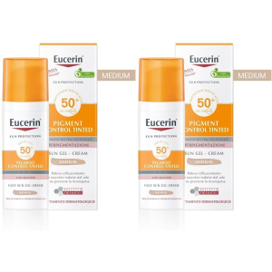 Acquista Online eucerin pigment control tinted spf 50+ 50 ml crema sun set da 2 2x50 m e Cerca l'offerta più bassa