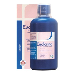 euclorina 2,5% 1 flaconi 500ml c/mis bugiardino cod: 032056071 