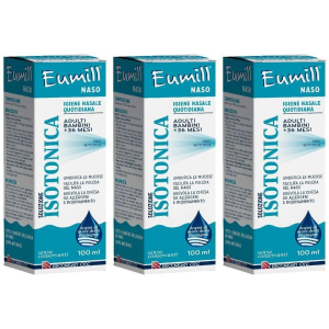 Acquista Online eumill® naso soluzione isotonica 3x100 ml spray nasale e Cerca l'offerta più bassa