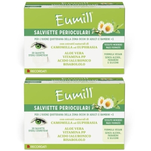 Acquista Online Eumill Salviette Perioculari 2x20 St e Cerca l'offerta più bassa