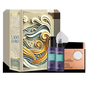 Acquista Online euphidra cofanetto di natale lago d'oro - detergente viso idratante 100 ml + tonico viso idratante 100 ml + panno ecologico e Cerca l'offerta più bassa