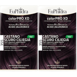 Acquista Online euphidra colorpro xd 355 castano scuro ciliegia set da 2 2x50 ml lozio e Cerca l'offerta più bassa