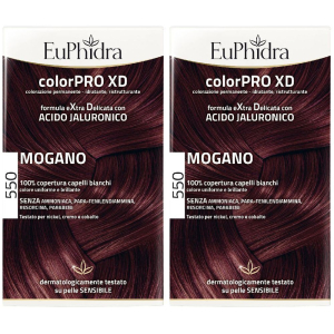 Acquista Online euphidra colorpro xd 550 mogano set da 2 2x50 ml lozione per capelli e Cerca l'offerta più bassa