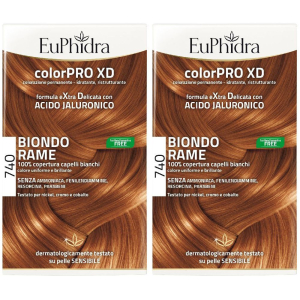 Acquista Online euphidra colorpro xd 740 biondo rame set da 2 2x50 ml lozione per cape e Cerca l'offerta più bassa