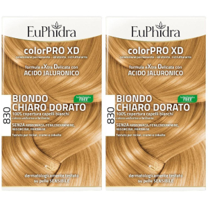 Acquista Online euphidra colorpro xd 830 biondo chiaro dorato set da 2 2x50 ml lozione e Cerca l'offerta più bassa