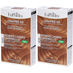 Acquista Online euphidra colorpro xd biondo chiaro caramello 835 set da 2 2x50 ml tint e Cerca l'offerta più bassa