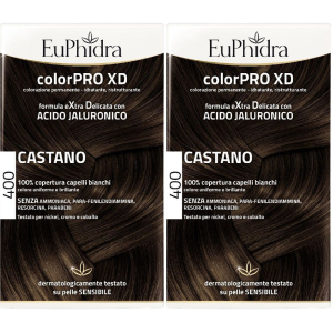 Acquista Online euphidra colorpro xd castano 400 set da 2 2x50 ml lozione e Cerca l'offerta più bassa