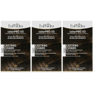 Acquista Online euphidra colorpro xd castano chiaro 500 set da 3 3x50 ml lozione e Cerca l'offerta più bassa