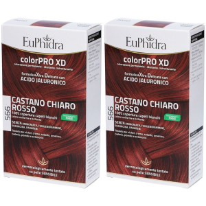 Acquista Online euphidra colorpro xd castano chiaro rosso 566 set da 2 2x50 ml tintura e Cerca l'offerta più bassa