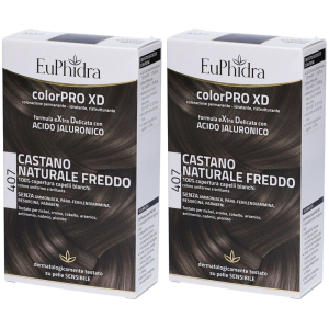 Acquista Online euphidra colorpro xd castano naturale freddo 407 set da 2 2x120 ml tin e Cerca l'offerta più bassa