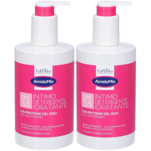 Acquista Online euphidra intimo detergente idratante ph 5,5 set da 2 2x500 ml gel dete e Cerca l'offerta più bassa