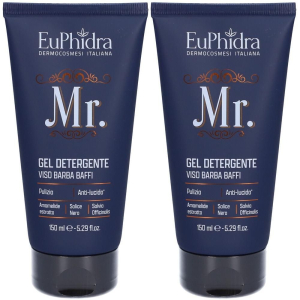 Acquista Online euphidra mr. detergente viso barba baffi 2x150 ml soluzione e Cerca l'offerta più bassa