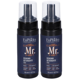 Acquista Online euphidra mr. schiuma detergente viso uomo 2x175 ml e Cerca l'offerta più bassa