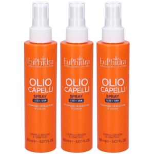 Acquista Online euphidra olio capelli spray 3x150 ml e Cerca l'offerta più bassa