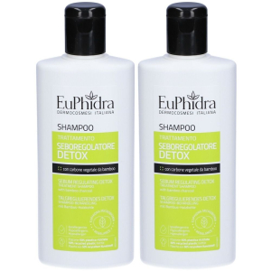 Acquista Online euphidra shampoo seboregolatore detox set da 2 2x200 ml e Cerca l'offerta più bassa