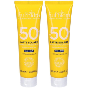 Acquista Online euphidra travelsize latte solare spf 50+ 2x100 ml e Cerca l'offerta più bassa