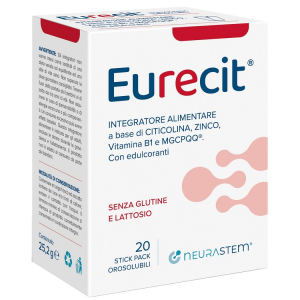 Eurecit integratore per sistema nervoso e funzione cognitiva 20 stick pack orosolubili
