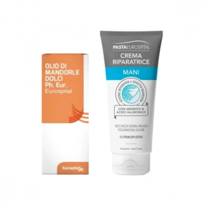 Eurospital – kit idratante olio mandorle + crema mani riparatrice