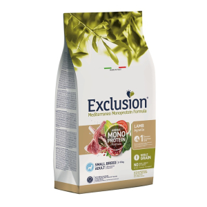 Acquista Online exclusion mediterraneo monoprotein noble grain adult lamb small 7 kg e Cerca l'offerta più bassa