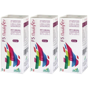 Compra Online f5 fluidofer integratore alimentare 3x200 ml gocce orali e Trova l'offerta più bassa