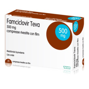 famciclovir teva 21 compresse riv500m bugiardino cod: 038106213 