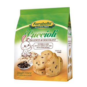Compra Online farabella i cuccioli biscotti con gocce di cioccolato senza glutine 200 grammi e Trova l'offerta più bassa