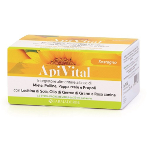 Compra Online farmaderbe - apivital integratore energetico naturale benessere generale confezione 15 stick e Trova l'offerta più bassa