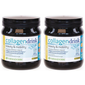 Compra Online farmaderbe collagen drink vaniglia set da 2 2x295 g polvere per soluzi e Trova l'offerta più bassa