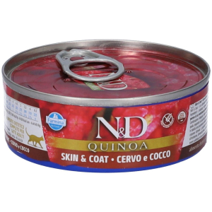 Compra Online farmina n&d cat quinoa skin & coat venison coconut 5x80 g e Trova l'offerta più bassa
