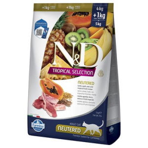 Compra Online farmina n&d cat tropical selection neutered lamb per gatti sterilizzati 300g russo mangimi e Trova l'offerta più bassa