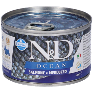 Compra Online farmina n&d dog ocean sea salmone & merluzzo adult mini 4x140 g e Trova l'offerta più bassa